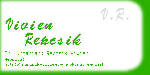 vivien repcsik business card